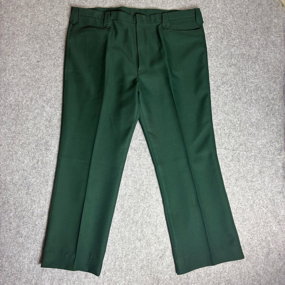 Vintage Mens Pagano West 43x29 Green Trousers Made In USA Cowboy Western